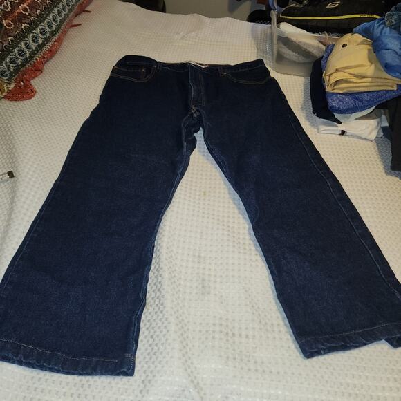 WRANGLER EUC MENS SIZE 40 x 30 ....517 BOOT CUT DENIM BLUE JEANS - Picture 1 of 9